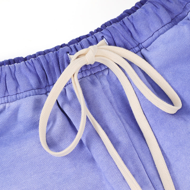 420G Casaul Drastring Fired Color Sweatpant Shorts