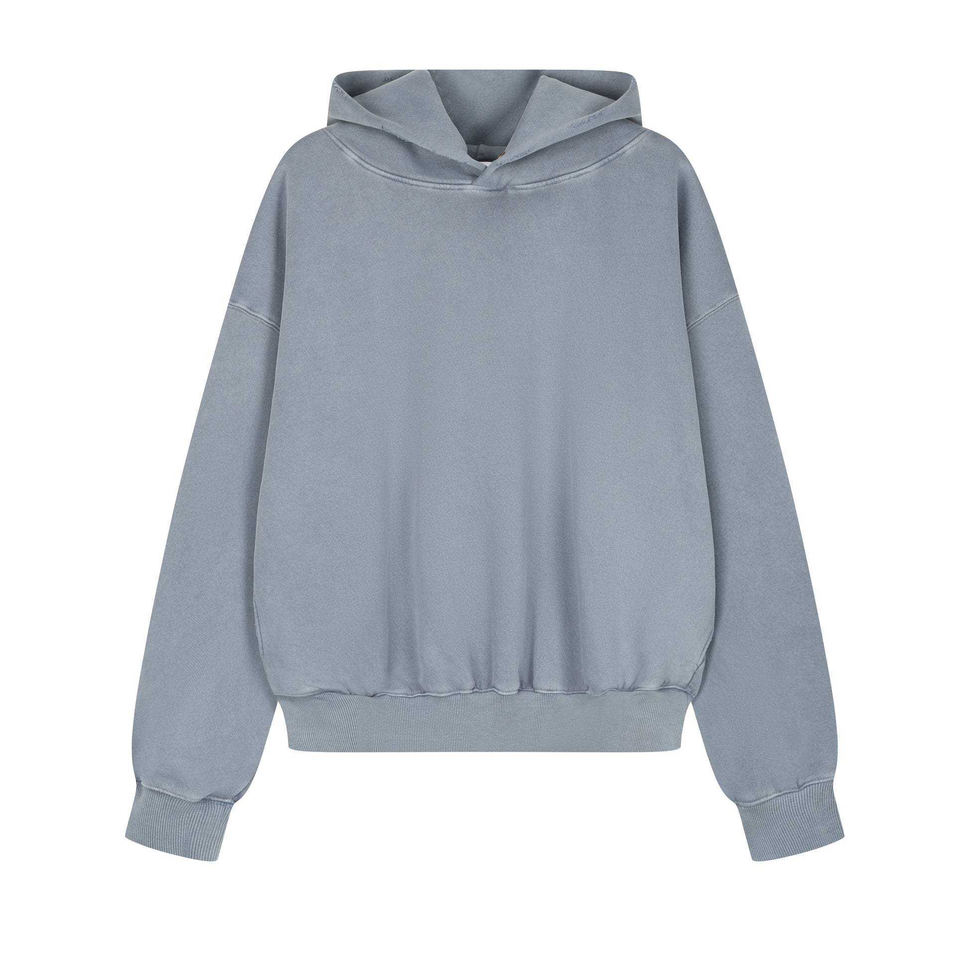 350G Slate Grey Fleece Solid Unisex Causal Hoodie