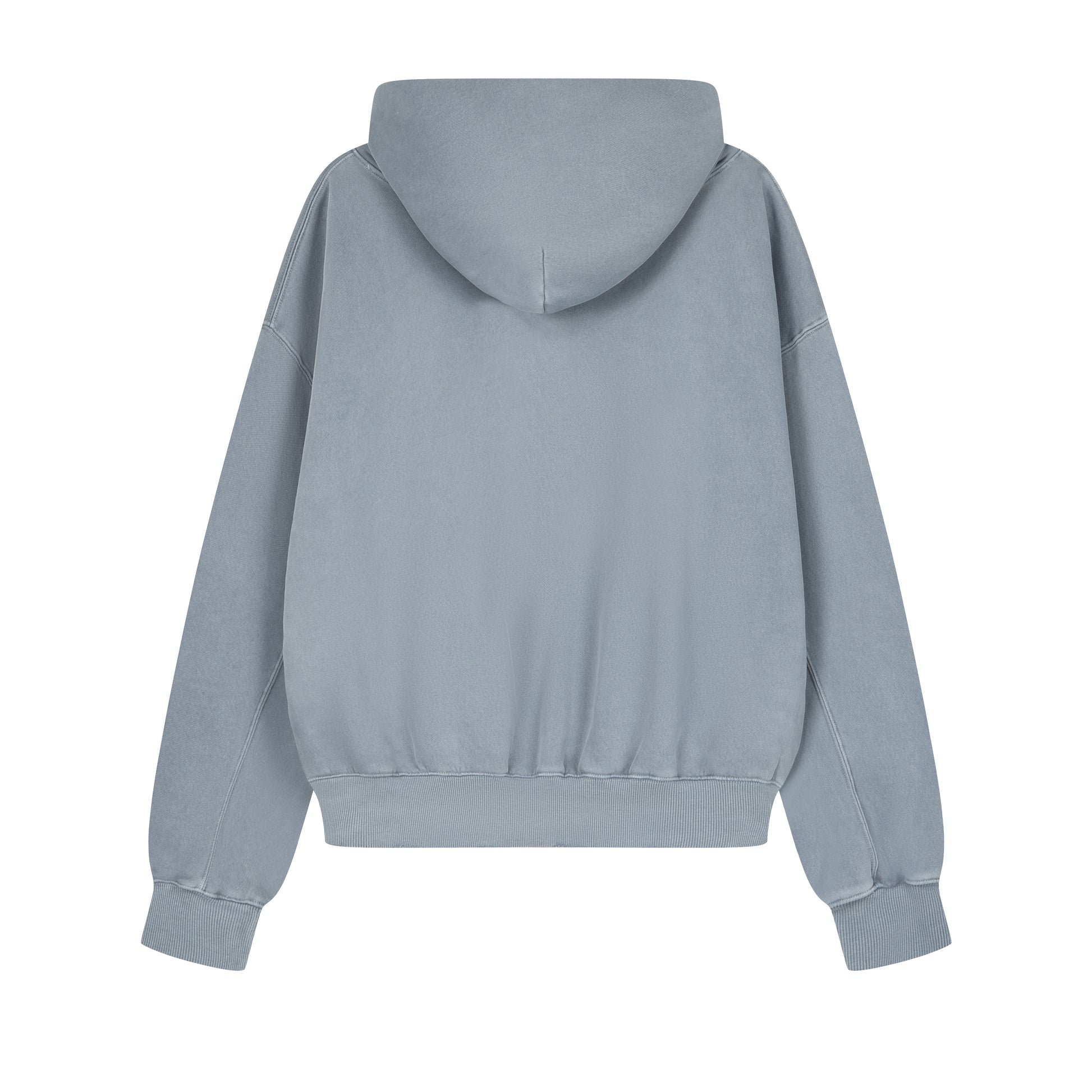350G Slate Grey Fleece Solid Unisex Causal Hoodie