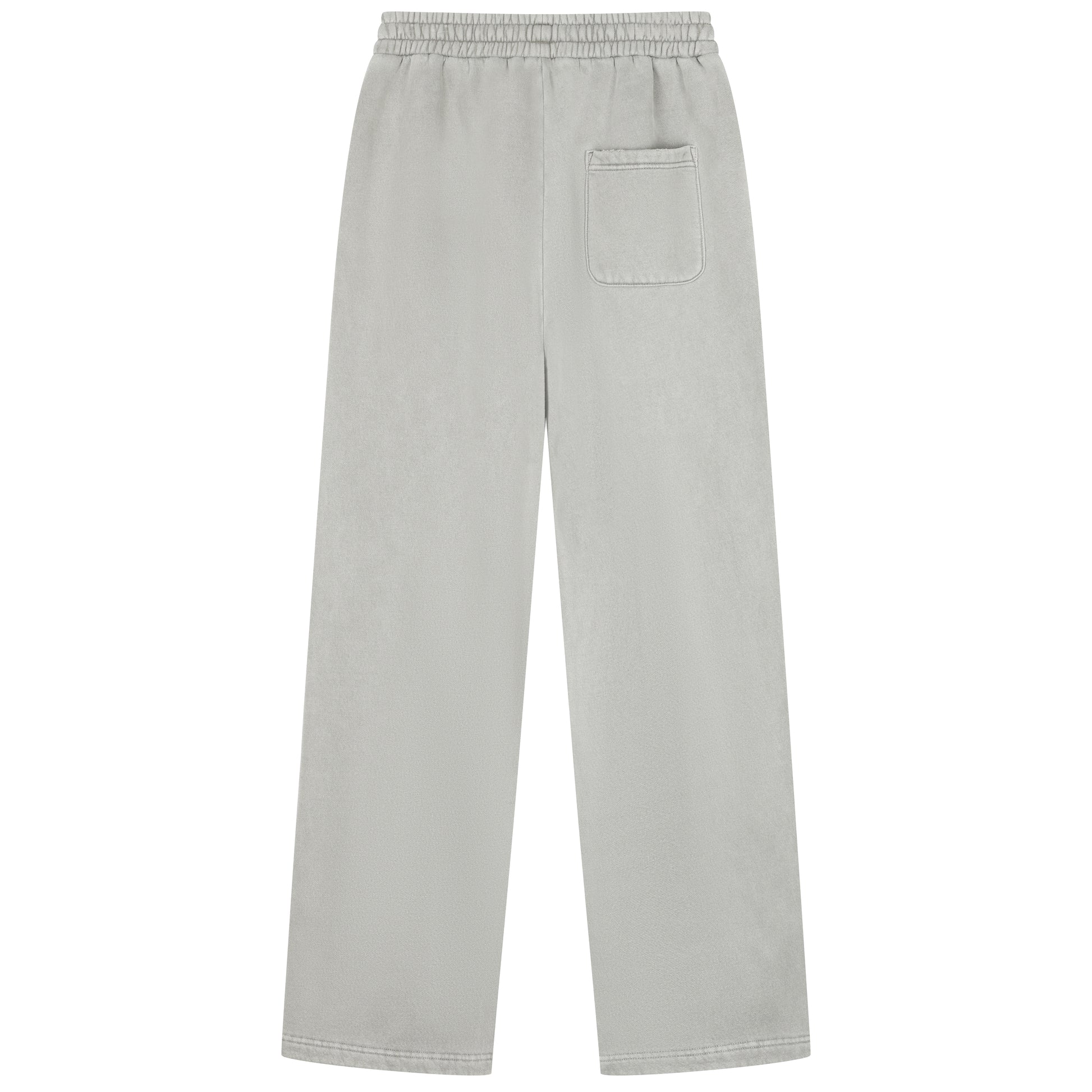 350G Light Grey Flecee Casual Drawstring Long Sweatpants