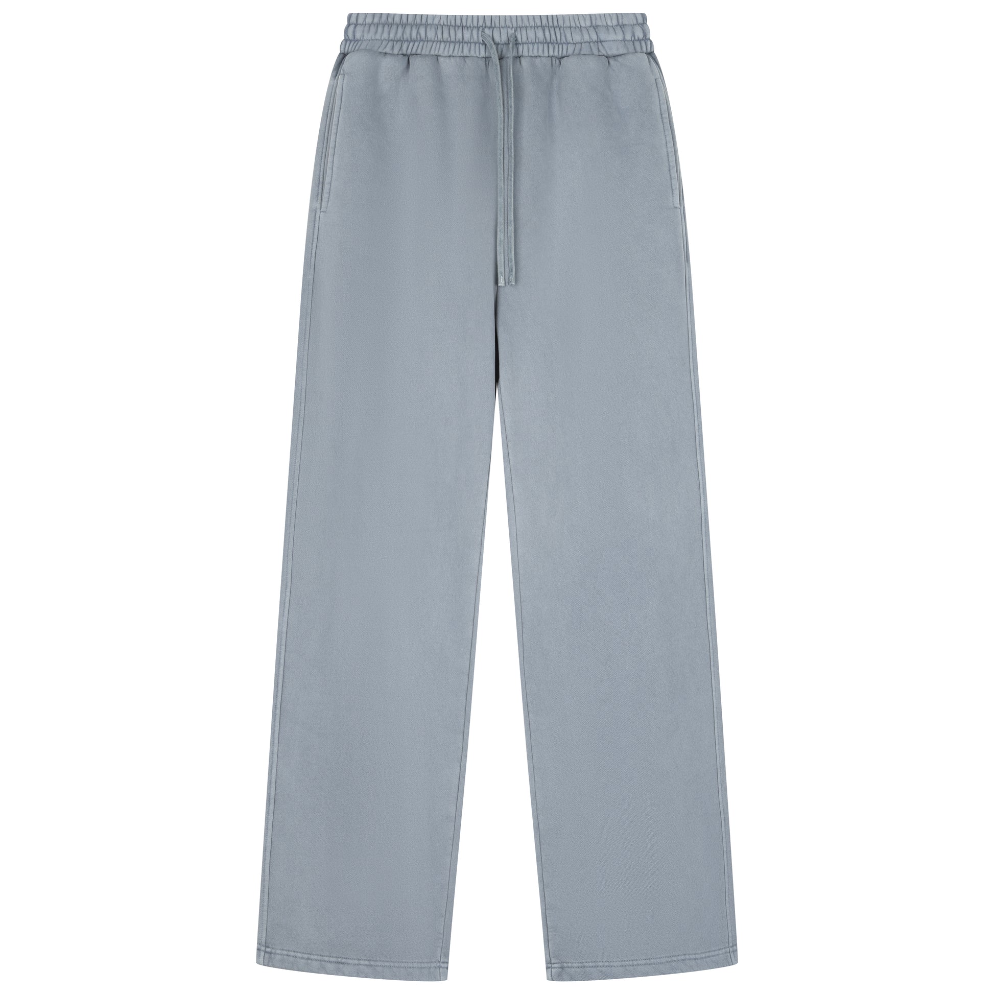 350G Slate Blue Flecee Casual Drawstring Long Sweatpants