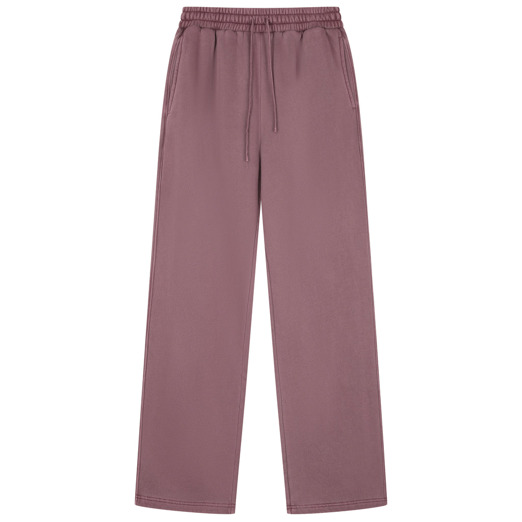 350G Vintage Red Flecee Casual Drawstring Long Sweatpants