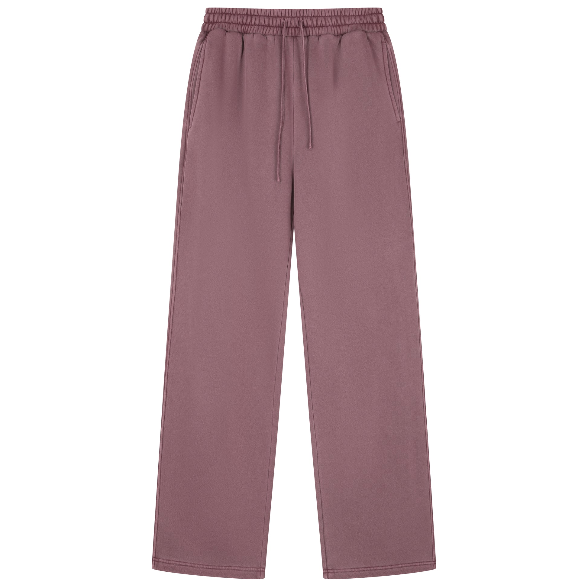 350G Vintage Red Flecee Casual Drawstring Long Sweatpants