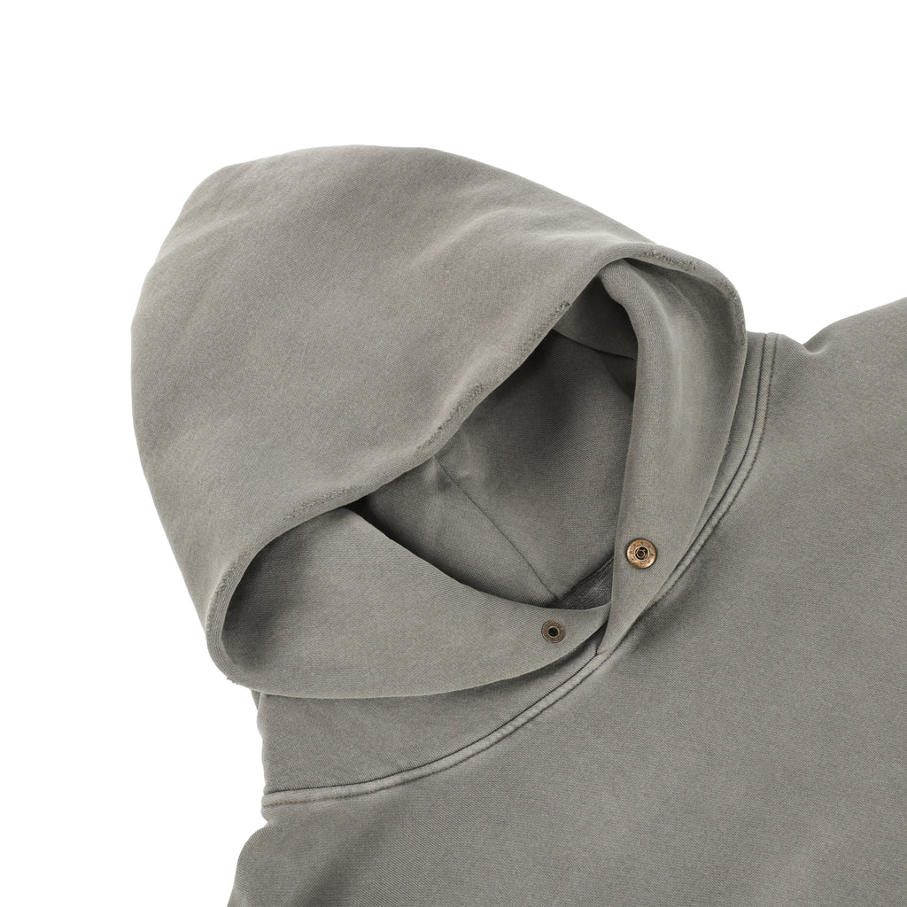 350G Concrete Grey Fleece Solid Unisex Causal Hoodie