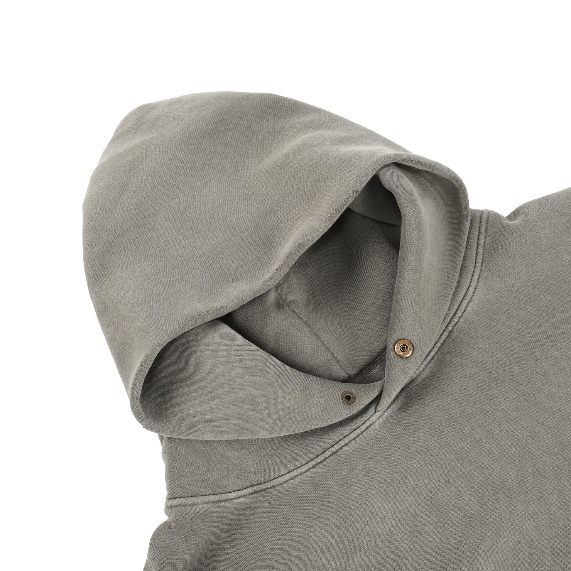 350G Concrete Grey Fleece Solid Unisex Causal Hoodie