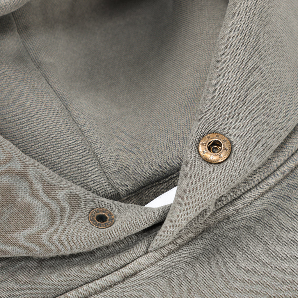 350G Concrete Grey Fleece Solid Unisex Causal Hoodie