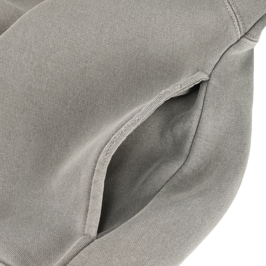 350G Concrete Grey Fleece Solid Unisex Causal Hoodie