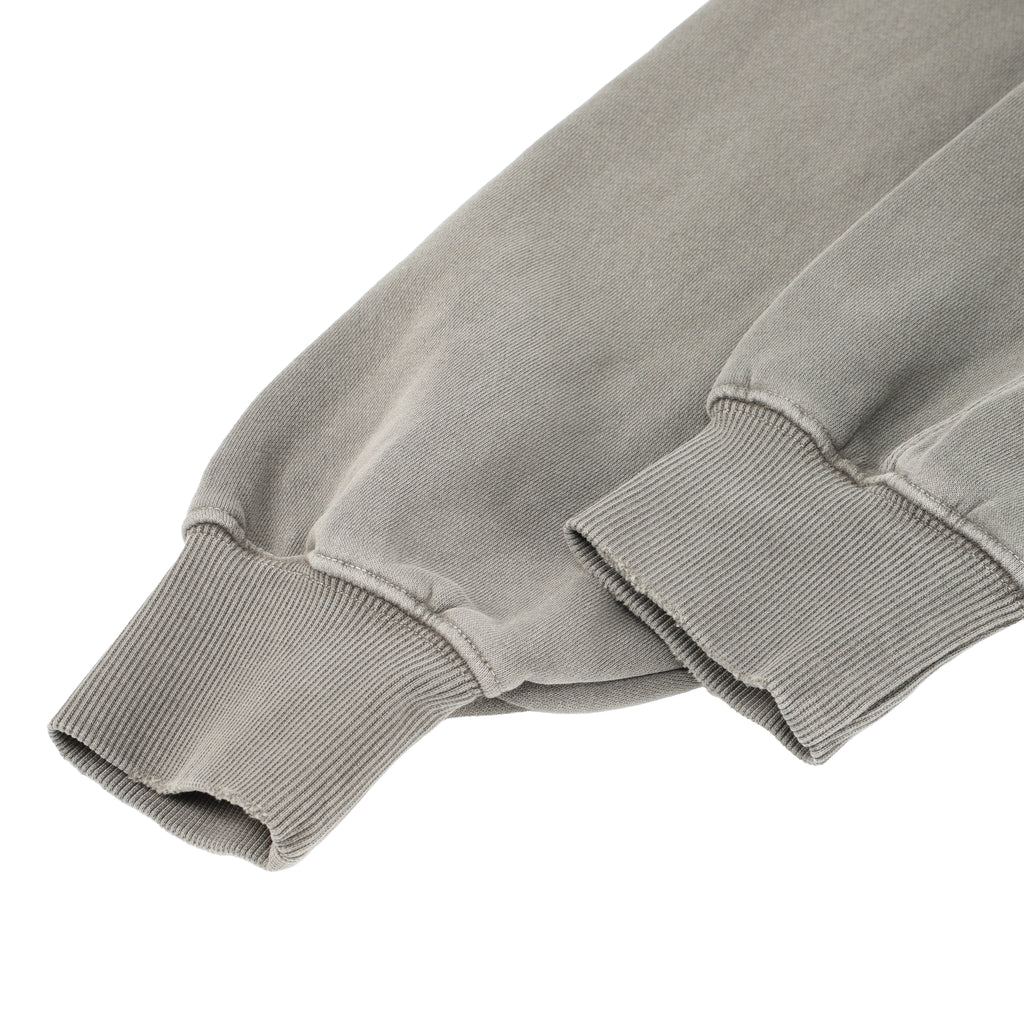 350G Concrete Grey Fleece Solid Unisex Causal Hoodie