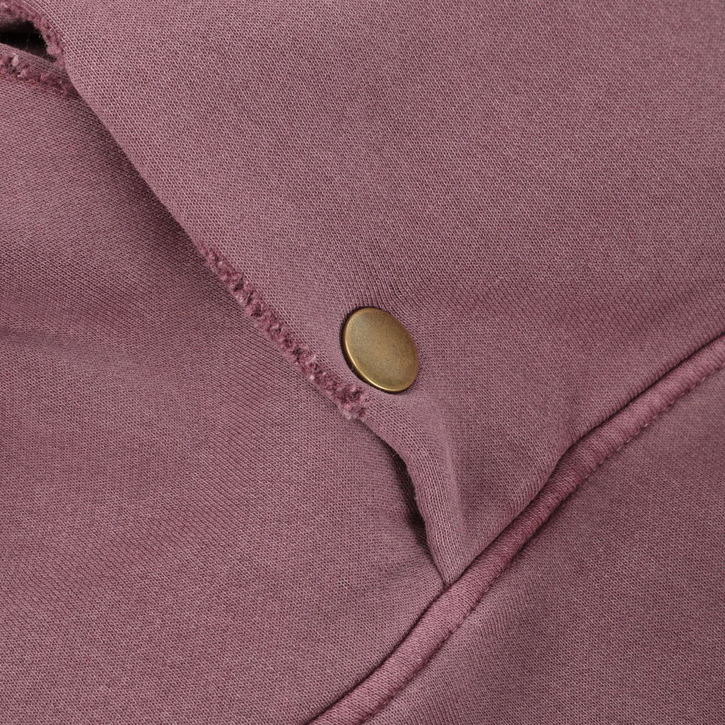 350G Vintage Red Fleece Solid Unisex Causal Hoodie