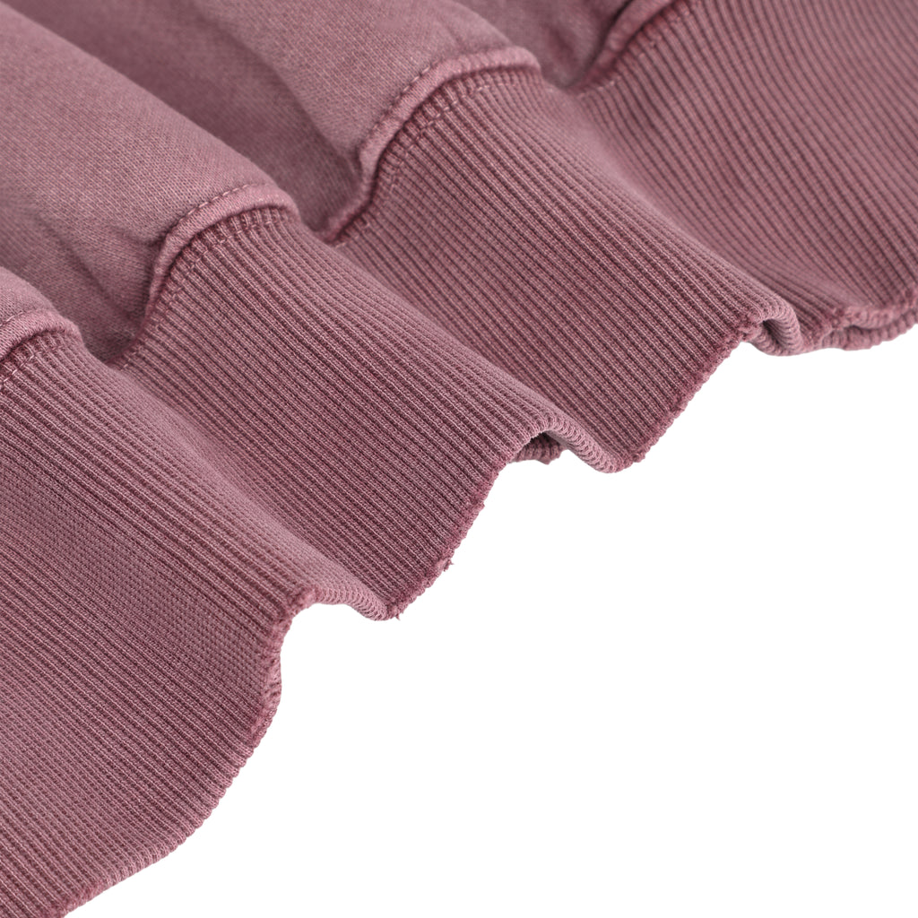 350G Vintage Red Fleece Solid Unisex Causal Hoodie