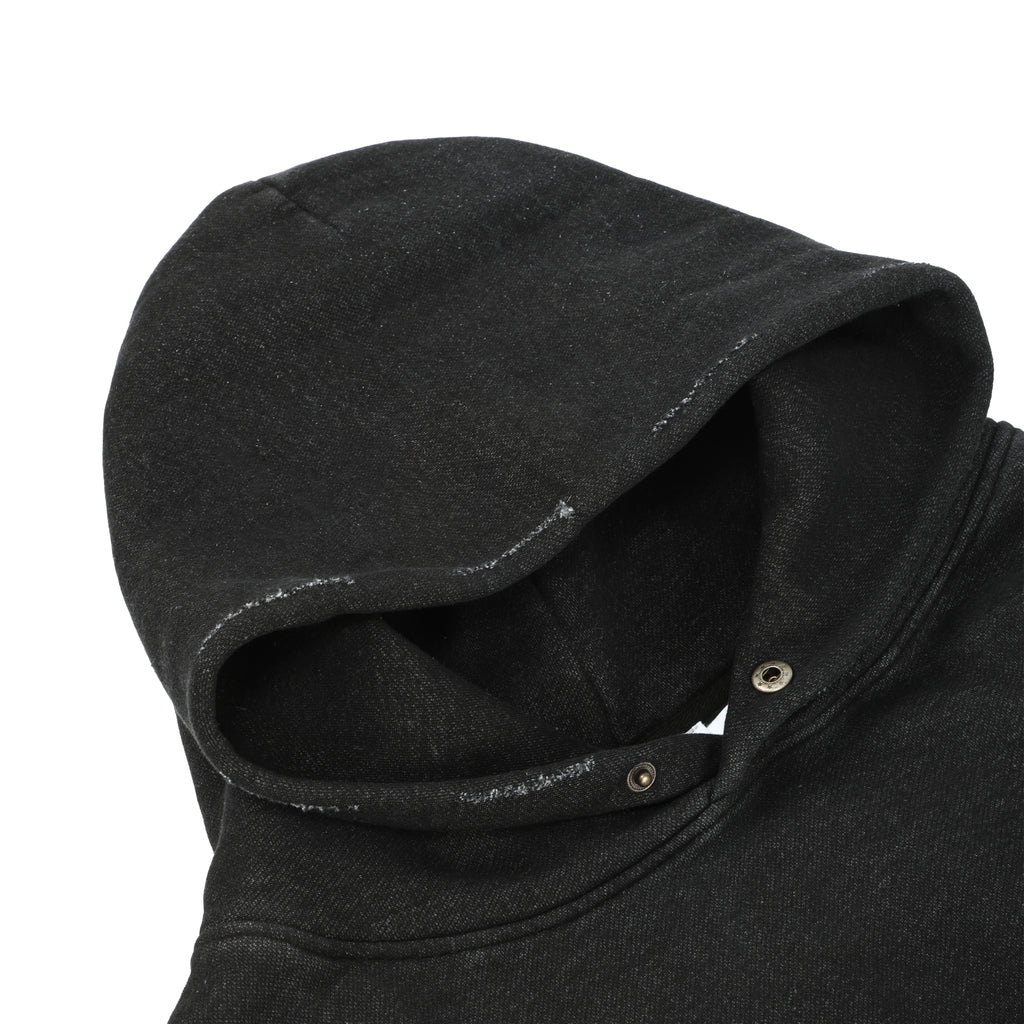 350G Black Fleece Solid Unisex Causal Hoodie