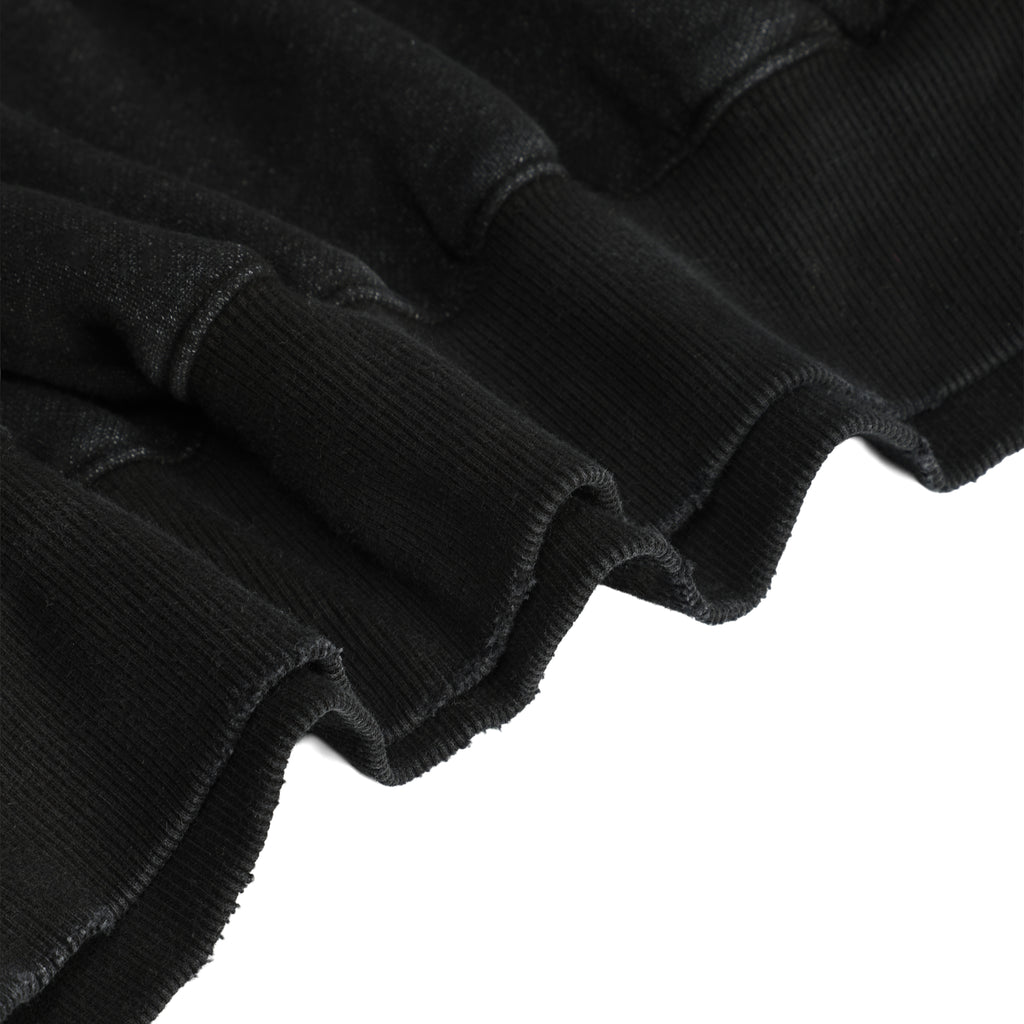 350G Black Fleece Solid Unisex Causal Hoodie