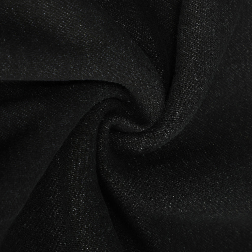 350G Black Fleece Solid Unisex Causal Hoodie