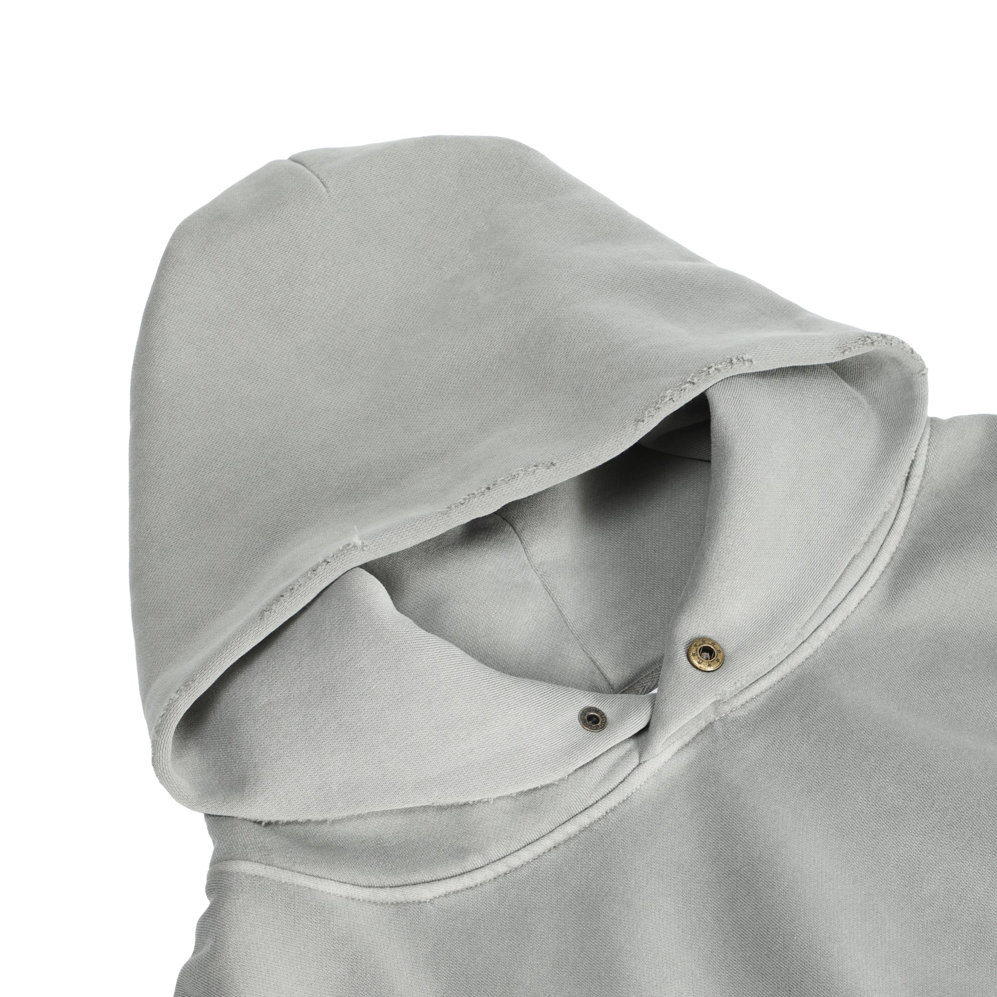 350G Light Grey Fleece Solid Unisex Causal Hoodie