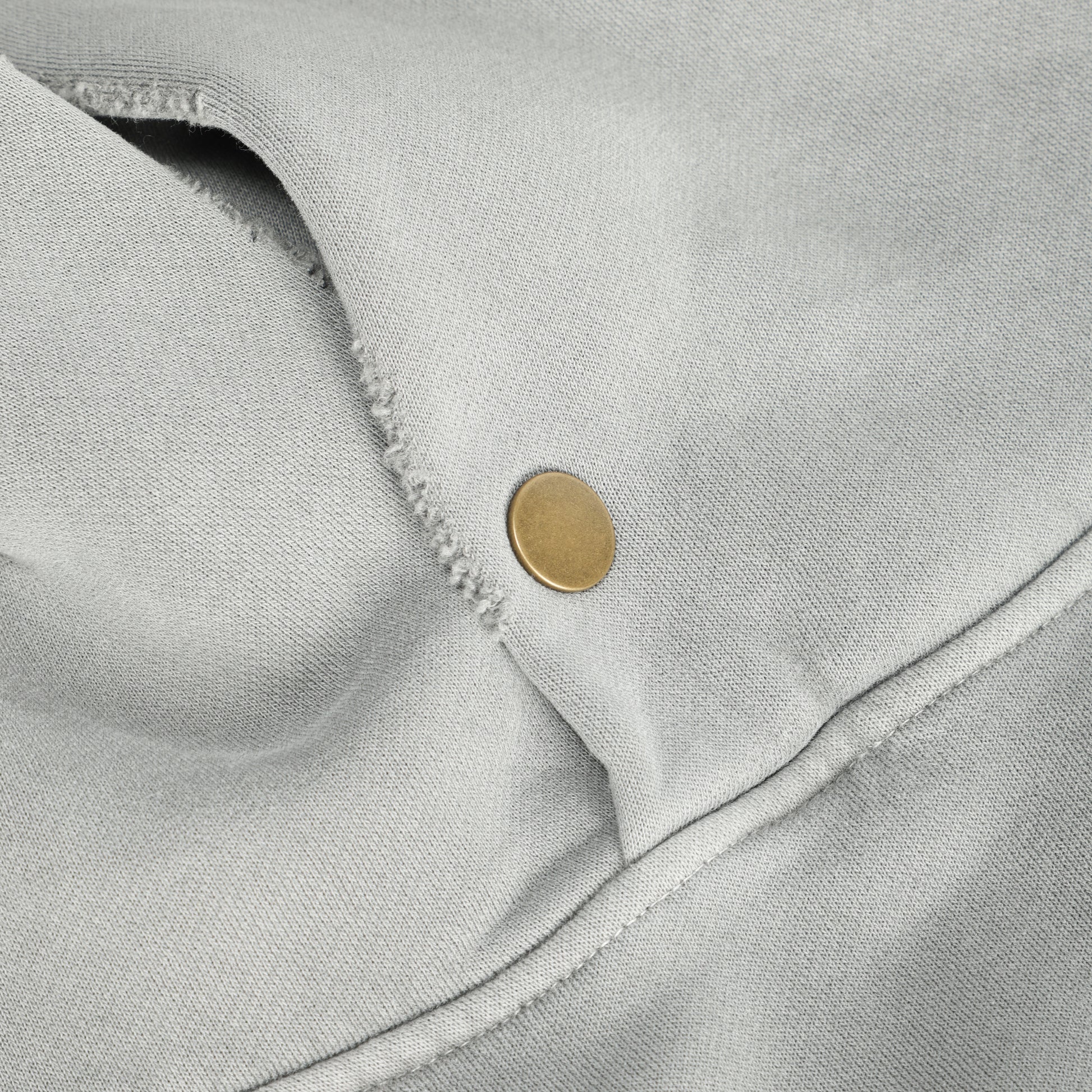350G Light Grey Fleece Solid Unisex Causal Hoodie