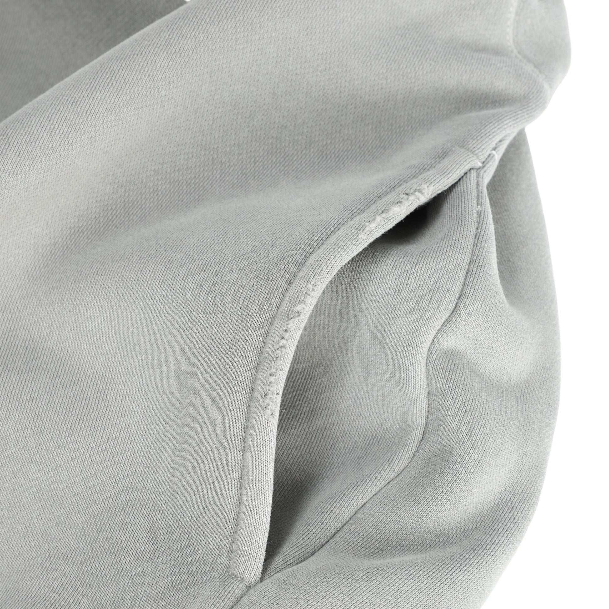 350G Light Grey Fleece Solid Unisex Causal Hoodie