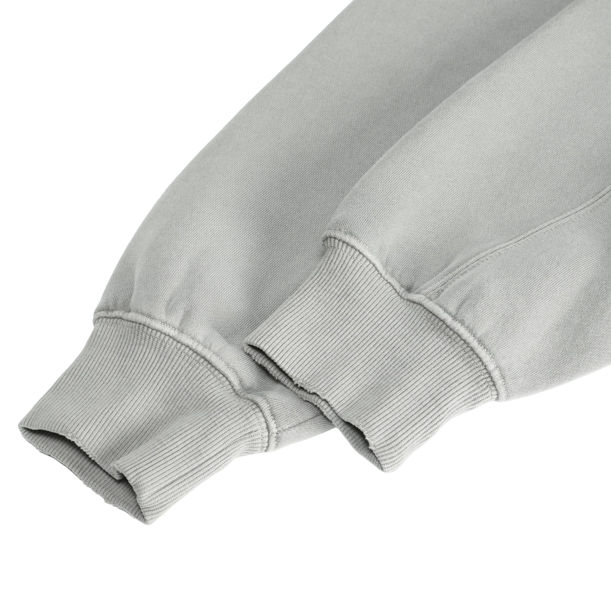 350G Light Grey Fleece Solid Unisex Causal Hoodie