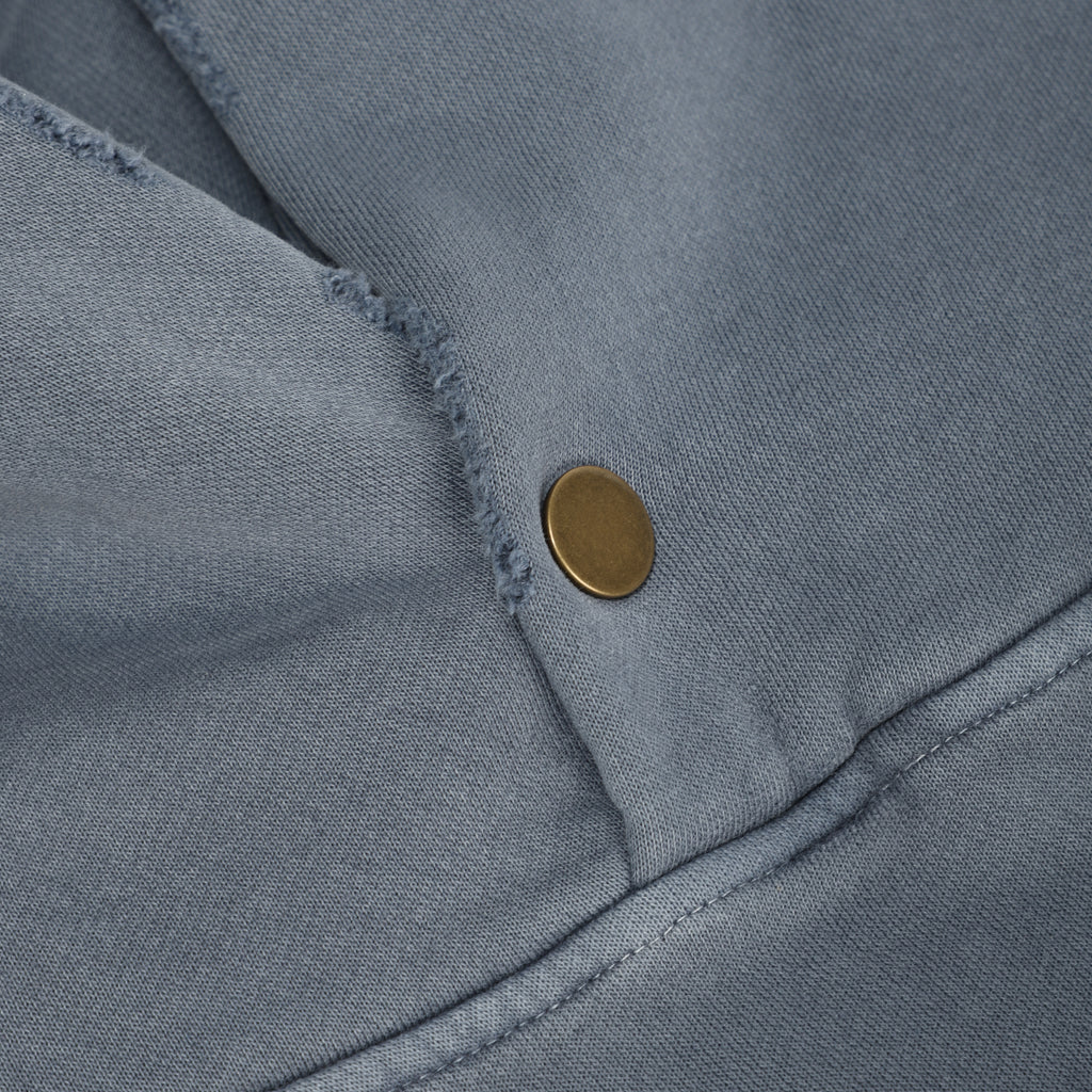 350G Slate Grey Fleece Solid Unisex Causal Hoodie