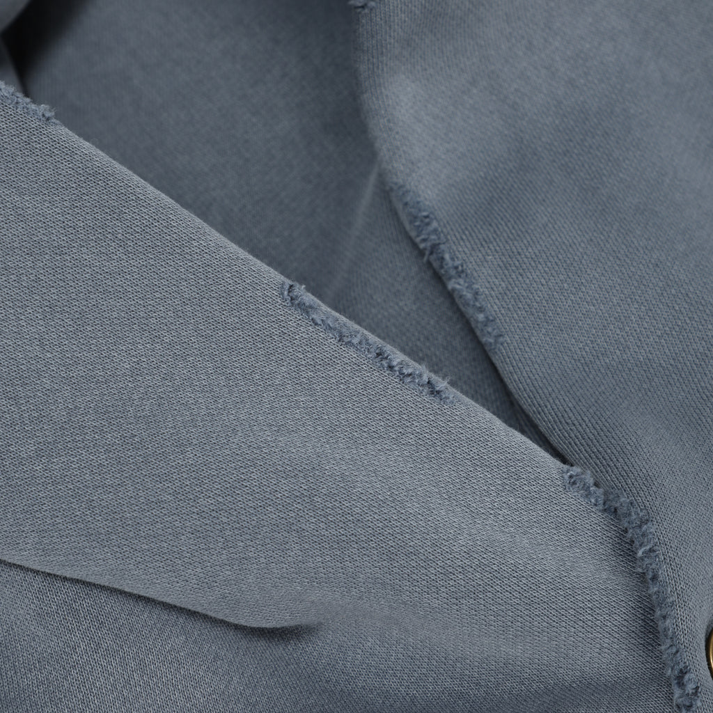 350G Slate Grey Fleece Solid Unisex Causal Hoodie