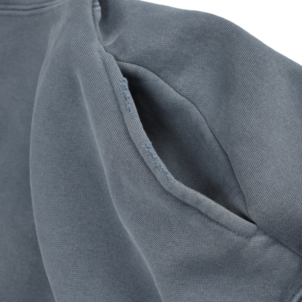 350G Slate Grey Fleece Solid Unisex Causal Hoodie