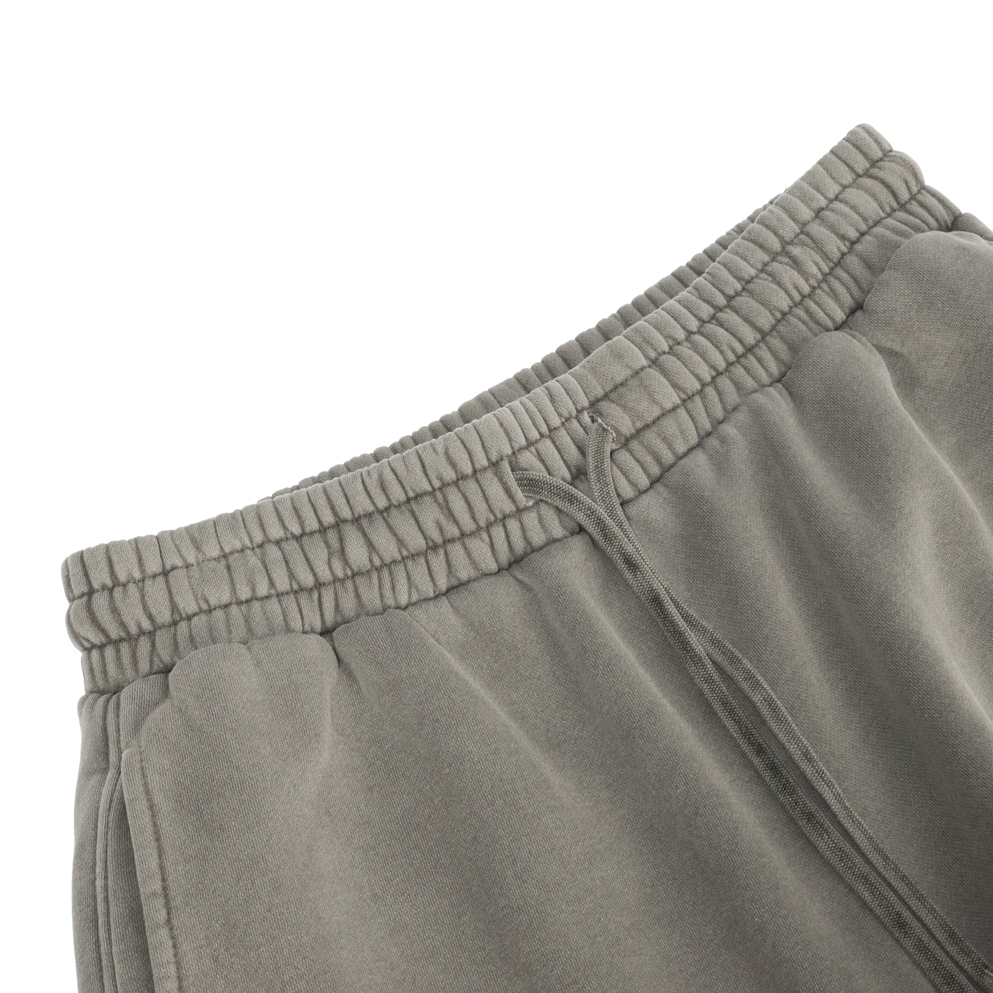 350G Concrete Grey Flecee Casual Drawstring Long Sweatpants