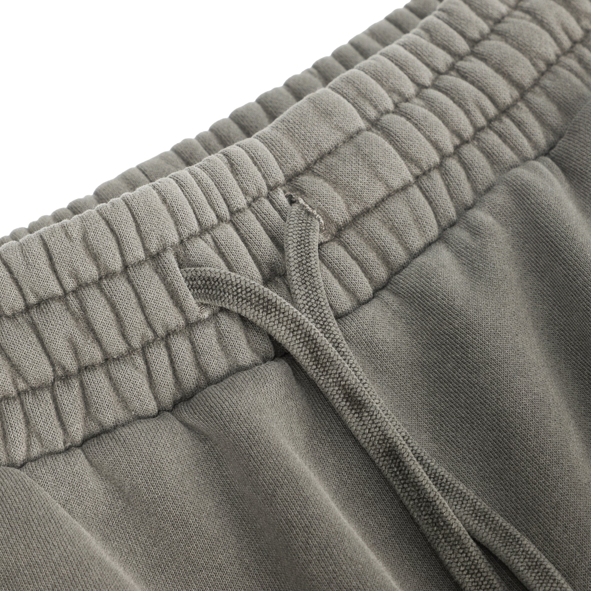350G Concrete Grey Flecee Casual Drawstring Long Sweatpants