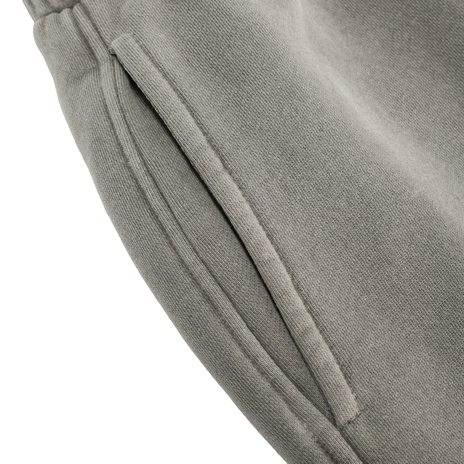 350G Concrete Grey Flecee Casual Drawstring Long Sweatpants