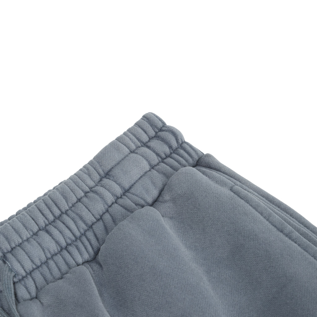 350G Slate Blue Flecee Casual Drawstring Long Sweatpants