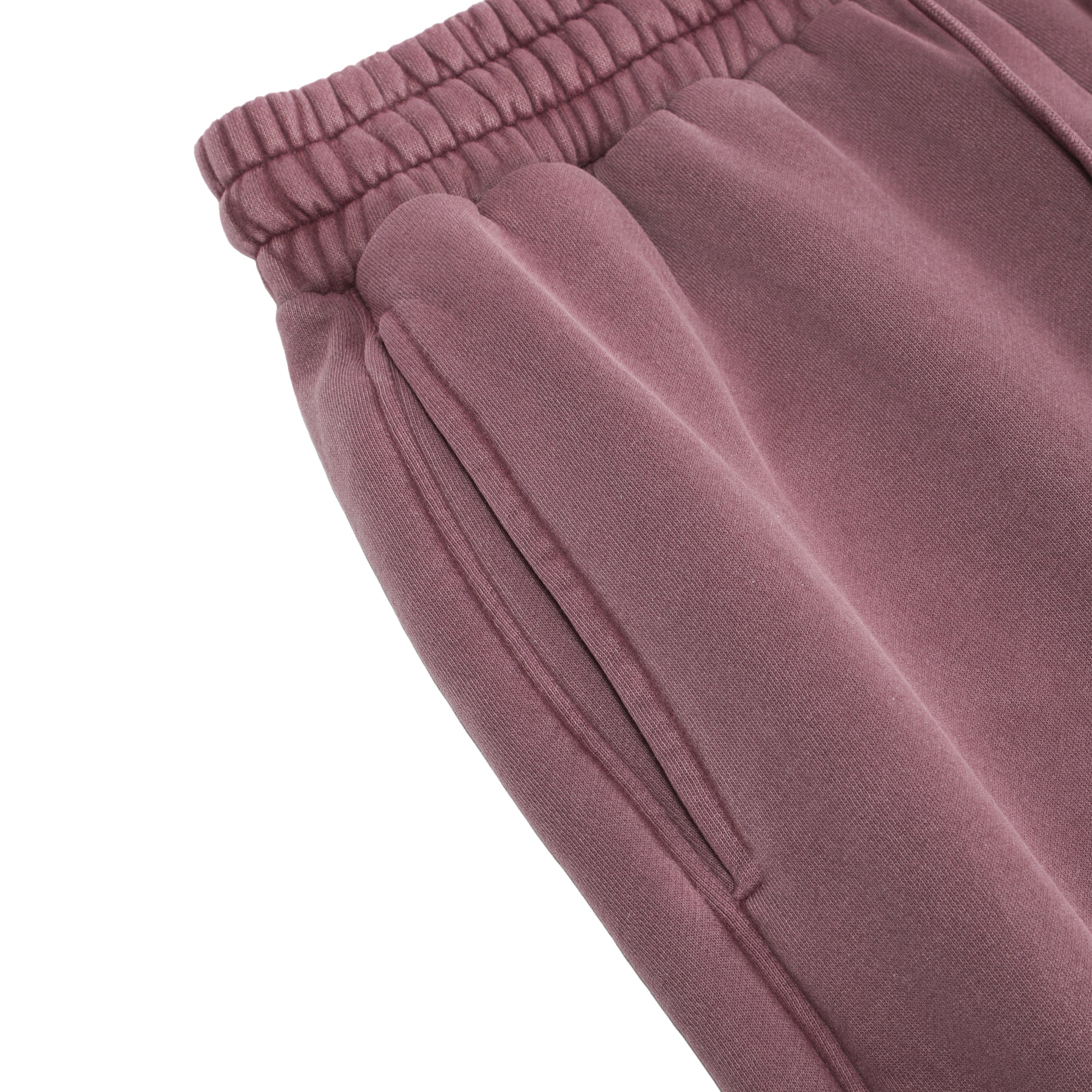 350G Vintage Red Flecee Casual Drawstring Long Sweatpants