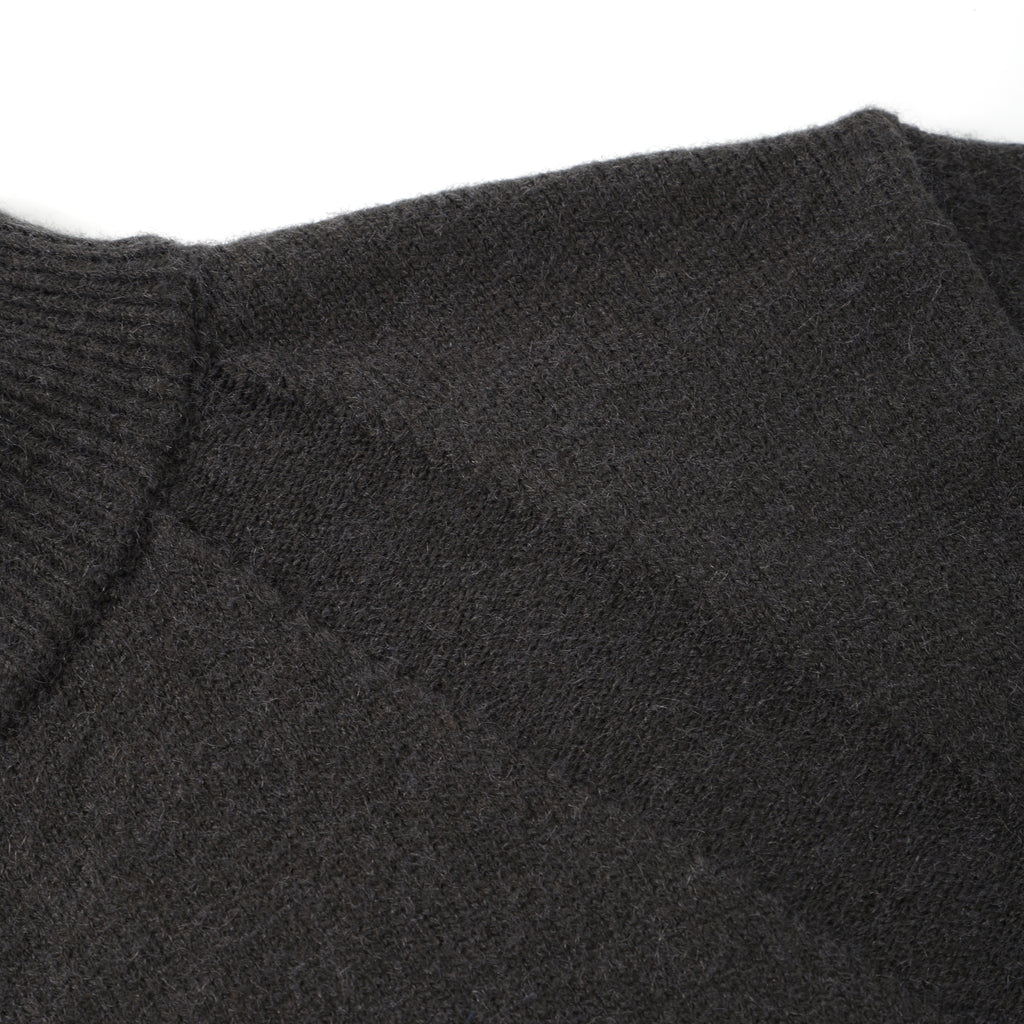 Navy Stand Collar Causal Double Zipper Cardigan Sweater