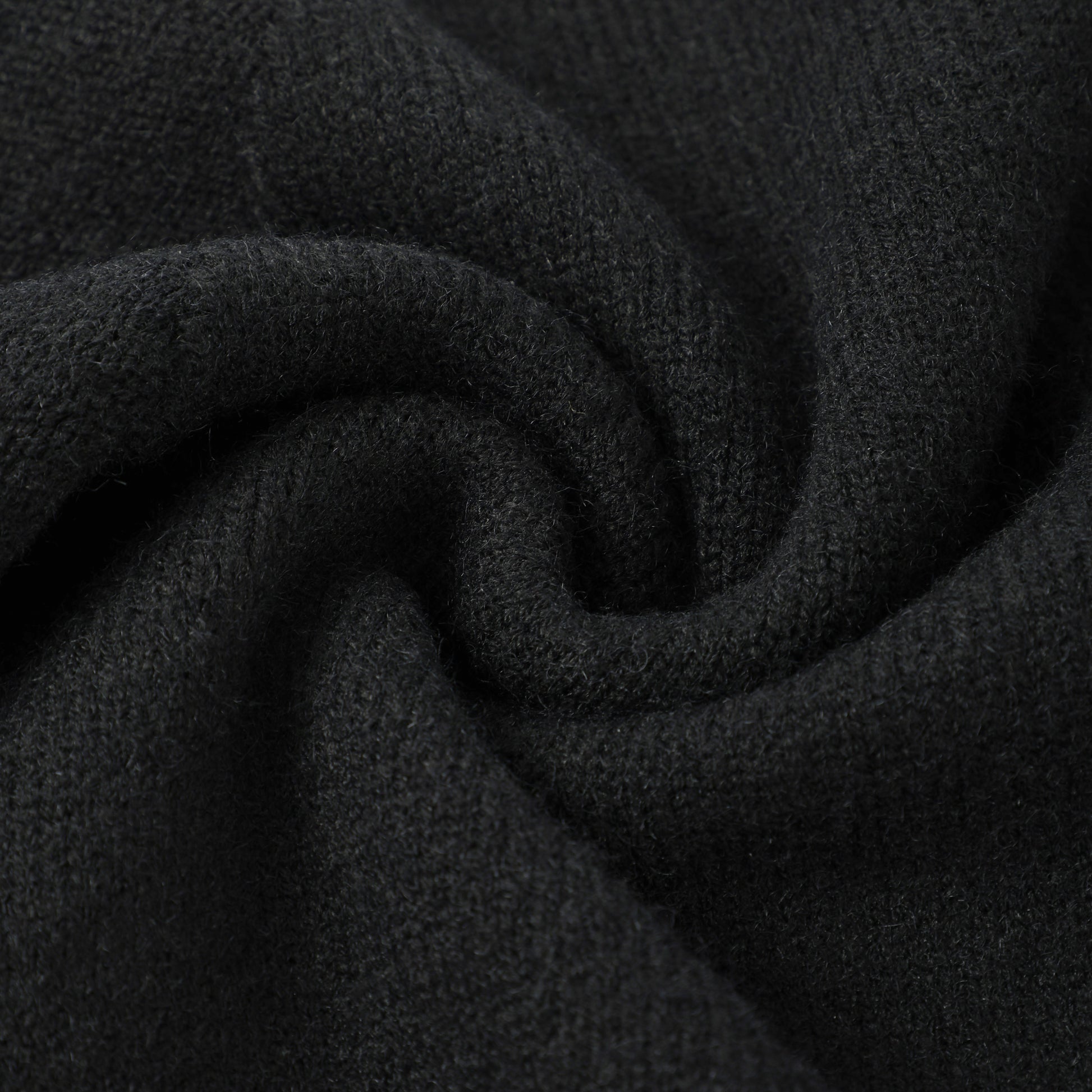 Black Stand Collar Causal Cardigan Sweater