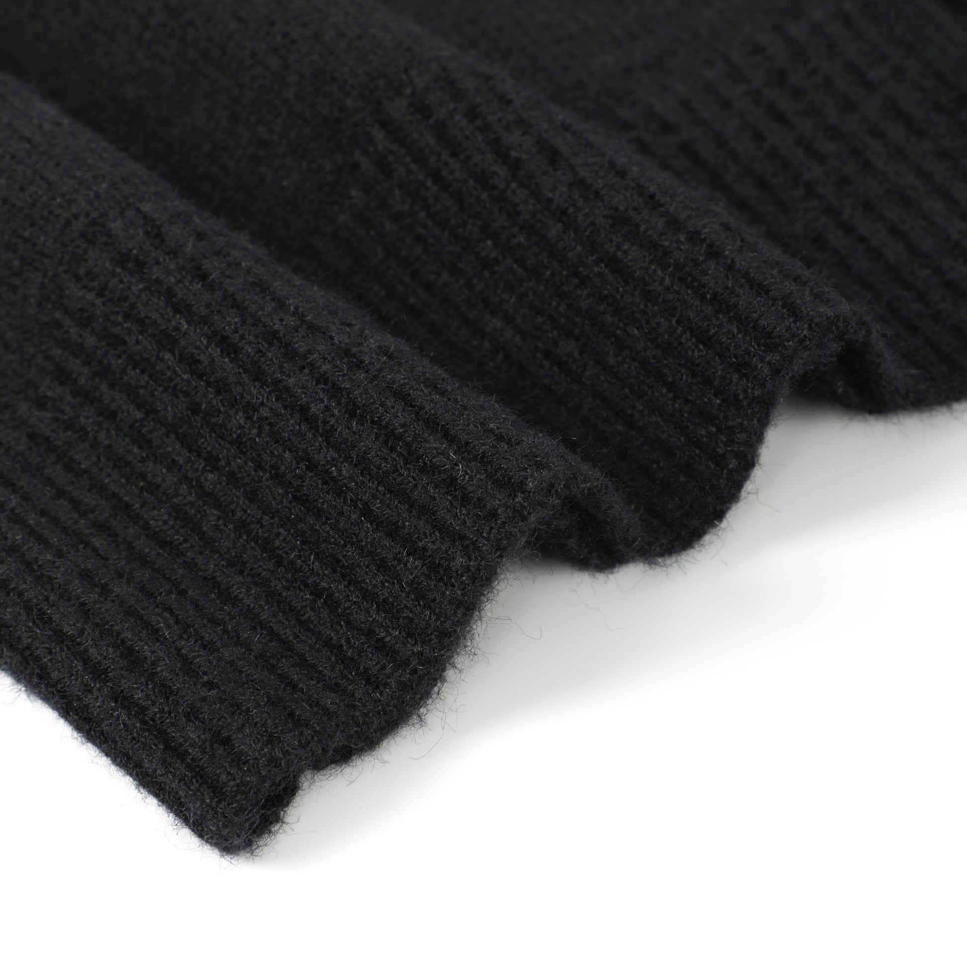 Black Stand Collar Causal Cardigan Sweater