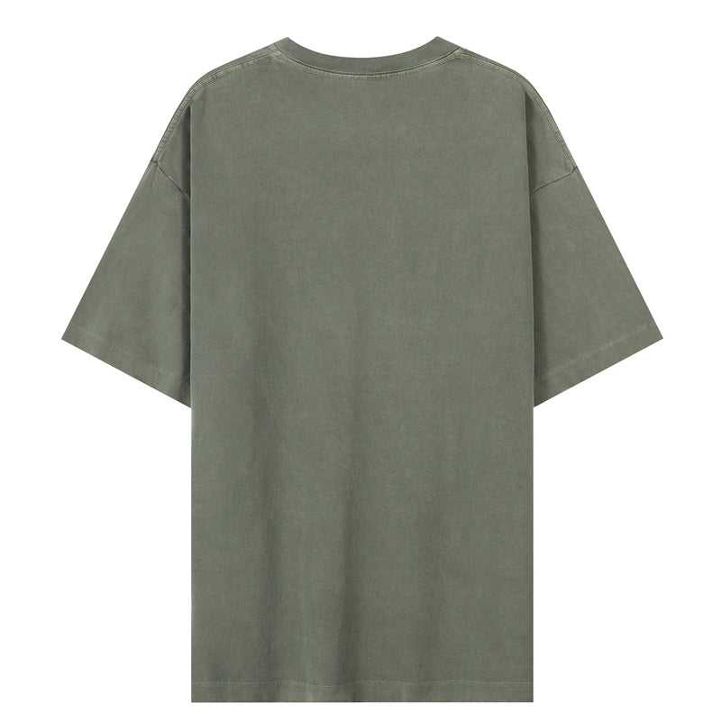Summer Clubwear Broken Hole Design Sage Green T Shirt