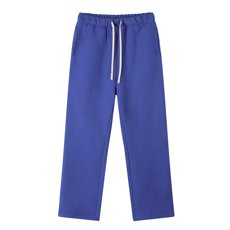 360G Bright Blue Streetwear Fleece Sweatpants Jogger