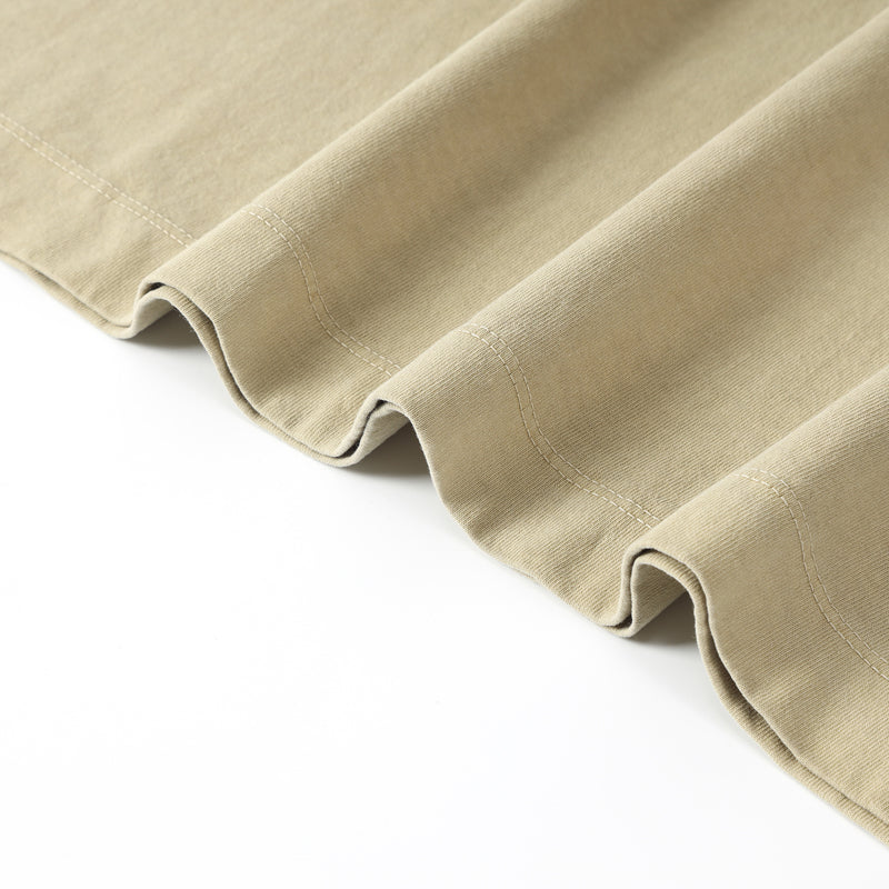 Summer Clubwear Broken Hole Design Khaki T Shirt