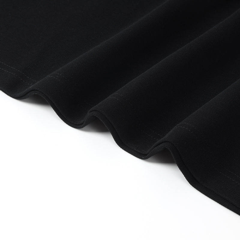Casaul Black Short Sleeve Qique Polo Shirt