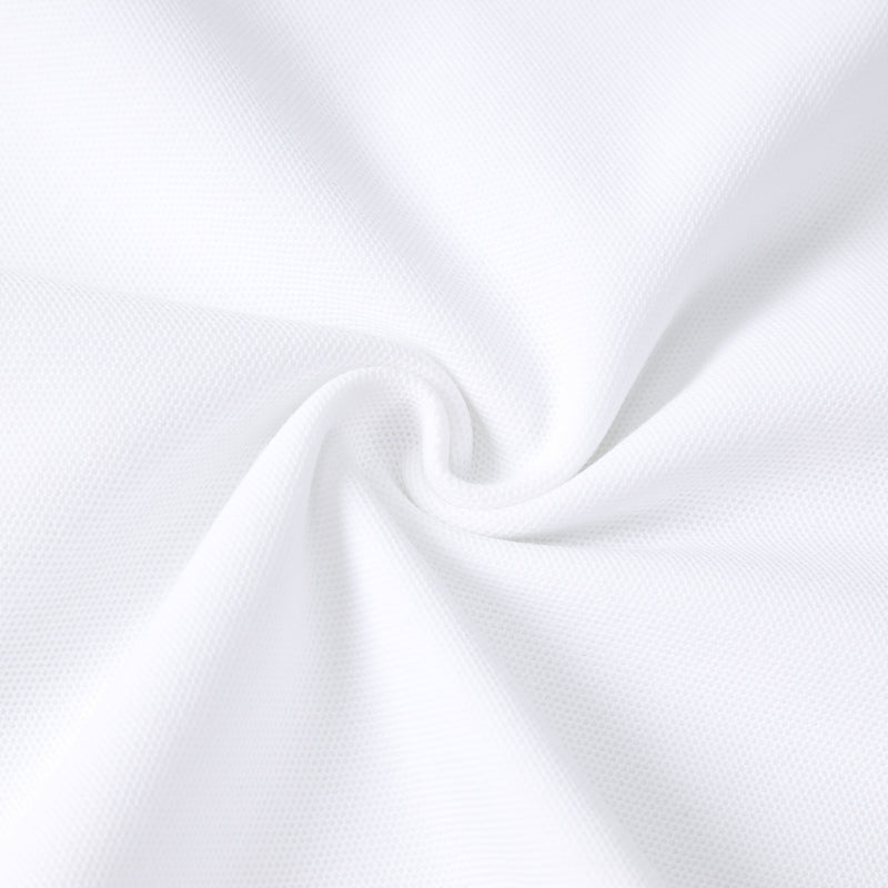 Casaul White Short Sleeve Qique Polo Shirt