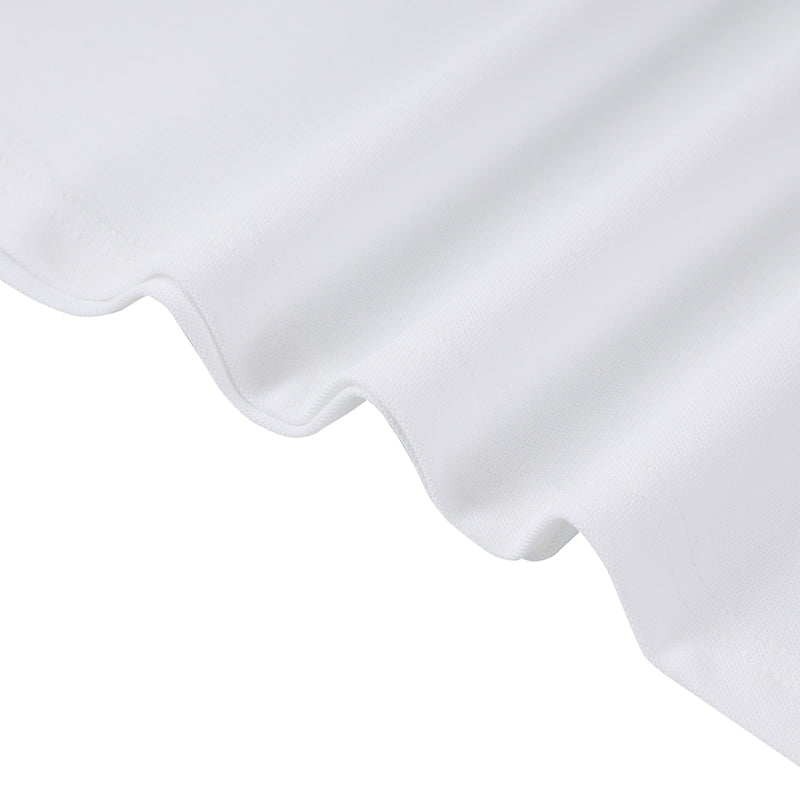 Casaul White Short Sleeve Qique Polo Shirt