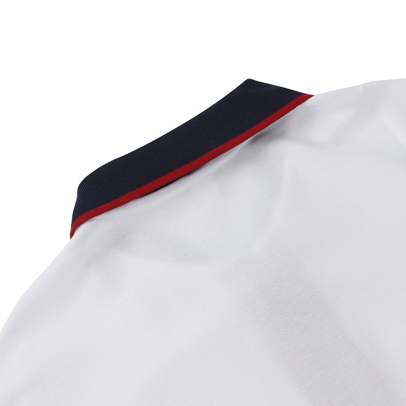 Casaul White Short Sleeve Qique Polo Shirt