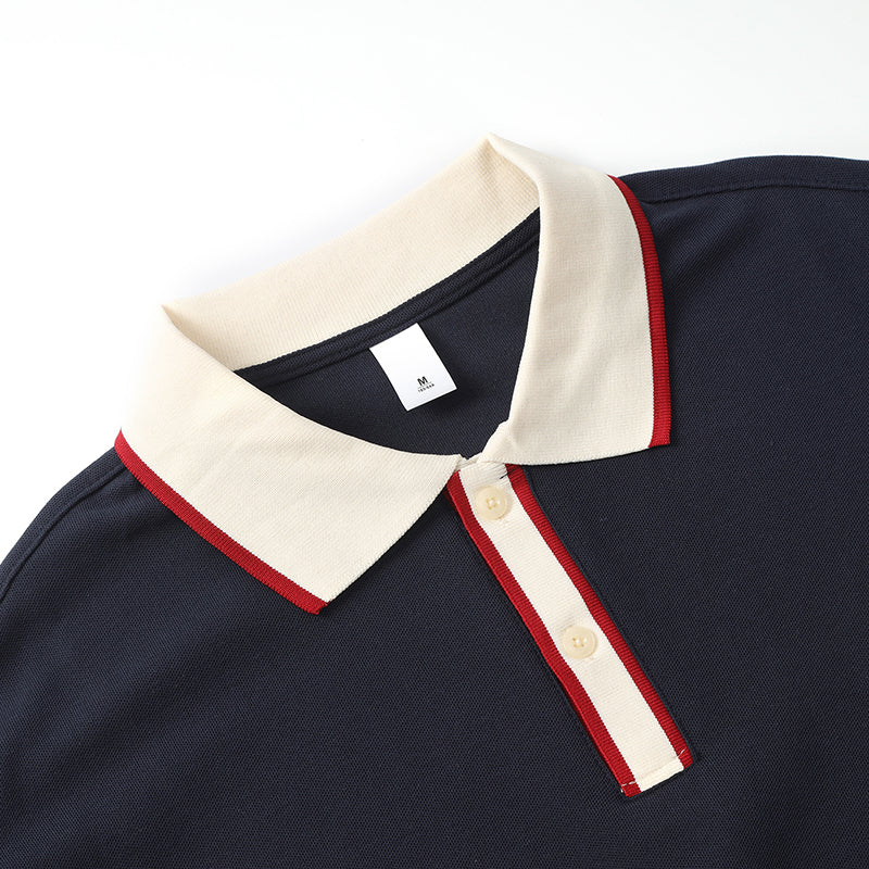 Casaul Navy Short Sleeve Qique Polo Shirt