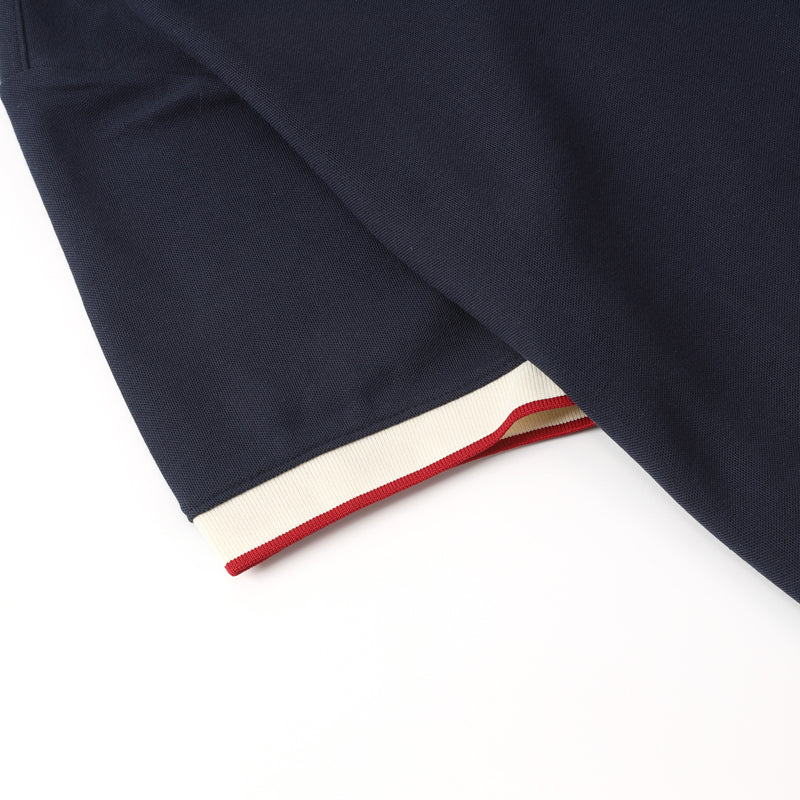 Casaul Navy Short Sleeve Qique Polo Shirt