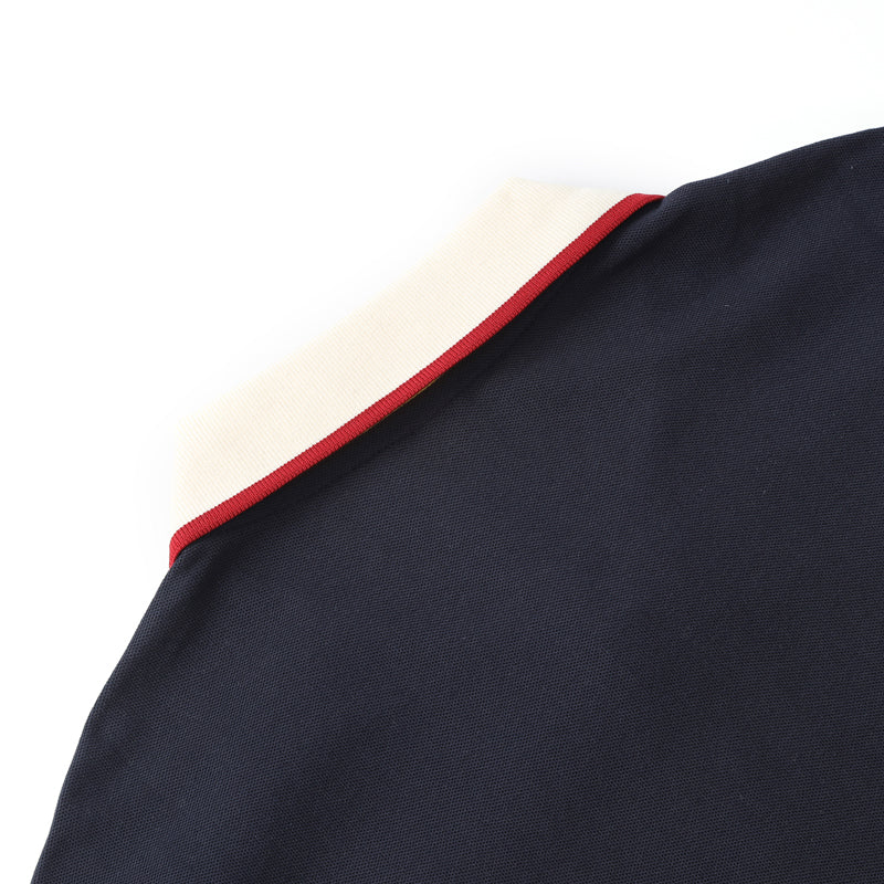 Casaul Navy Short Sleeve Qique Polo Shirt