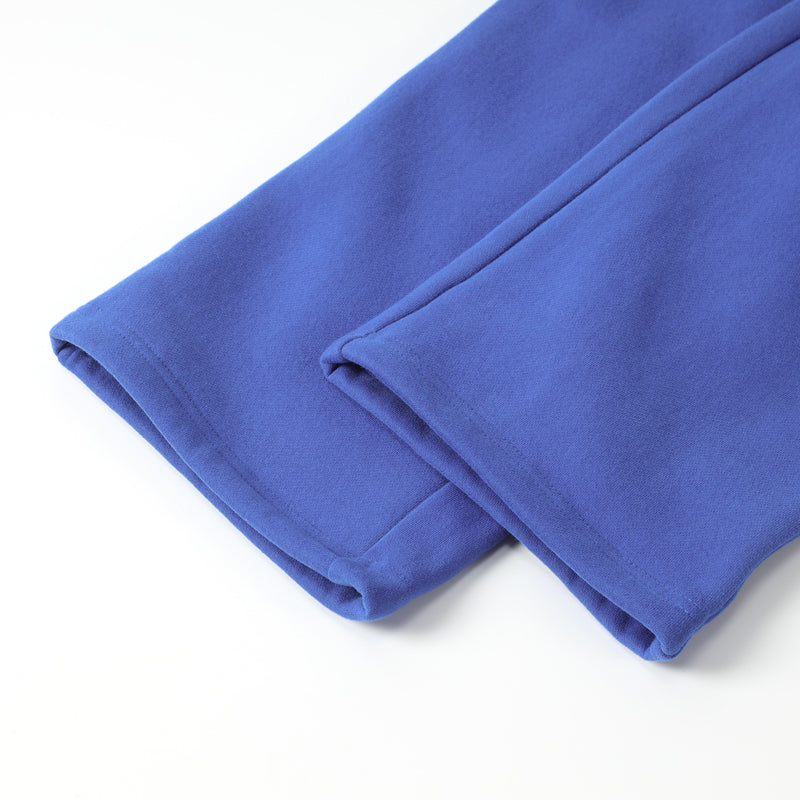 360G Bright Blue Streetwear Fleece Sweatpants Jogger